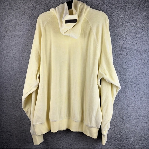 Fear of God Essentials Hoodie Womens XL Off White Relaxed Fleece Core Collection - Picture 4 of 16